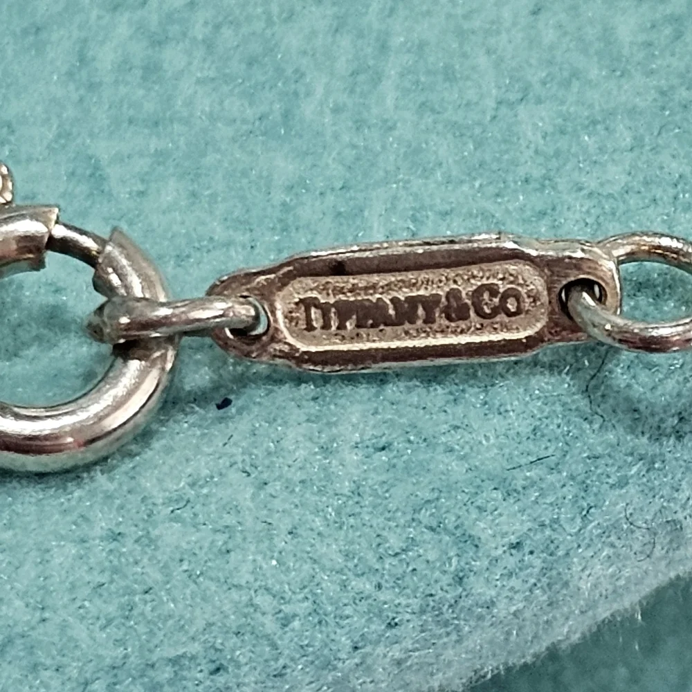 ✨Tiffany & Co. Atlas 925 Sterling Roman Numeral Dog Tag Pendant Necklace✨